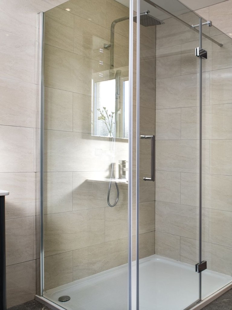 Private new house build in Ceredigion internal shower